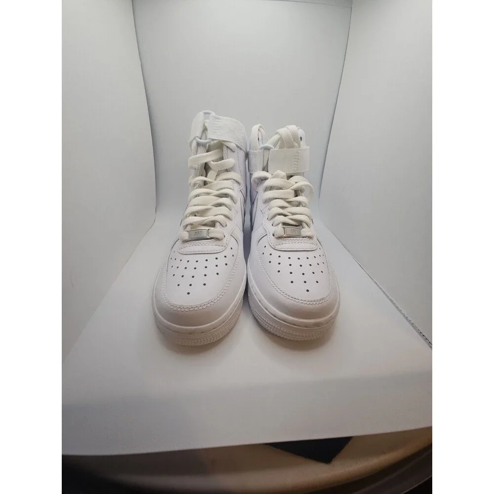 Size 5 Nike Air Force 1 High DD9624-100 Sneakers Women's White Leather Shoes NEW